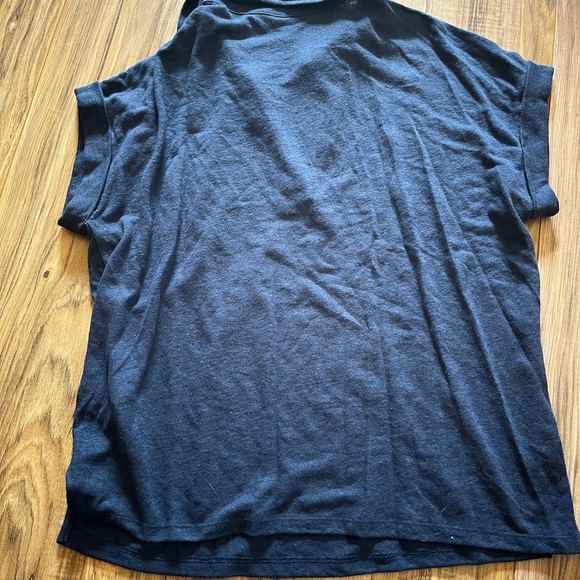 Banana Republic Navy Blue Johnny Collar M - Picture 3 of 5